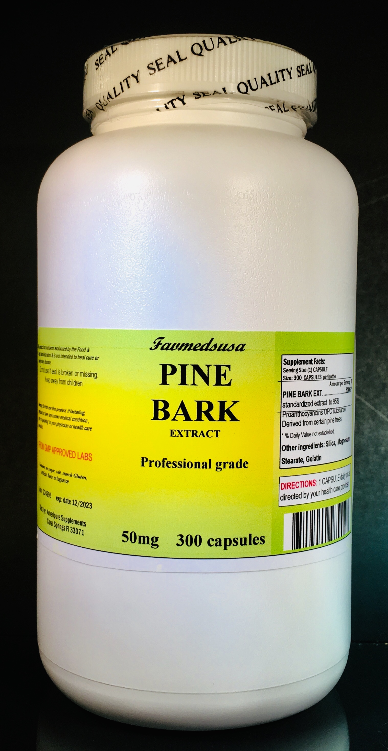 Pine Bark Extract 50mg - 300 capsules